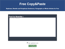 Tablet Screenshot of freecopyandpaste.com